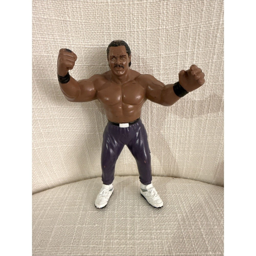 VINTAGE 1990 BUTCH REED WCW GALOOB WRESTLING ACTION FIGURE W/ NIKE SWOOSH‎